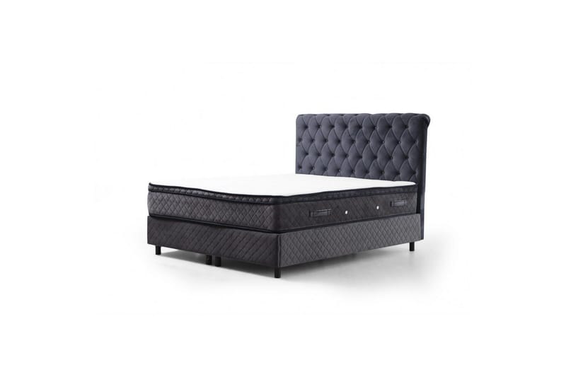 Lamoon Sengepakke Kontinentalseng 160x200 cm - Antracit - Møbler - Senge - Komplet sengepakke