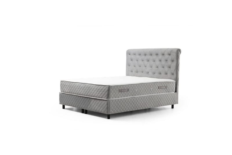 Lamoon Sengepakke Rammeseng 160x200 cm - Grå - Møbler - Senge - Komplet sengepakke