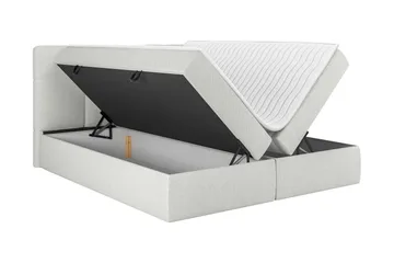 Leckersbo Komplet Sengeløsning Kontinentalseng med opbevaring 180x200 cm - Sort - Møbler - Senge - Komplet sengepakke