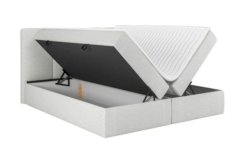 Leckersbo Sengepakke Kontinentalseng 160x200 cm - Hvid - Møbler - Senge - Komplet sengepakke