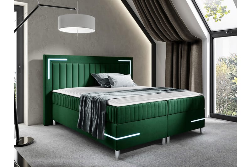 Lillsel Sengeramme 160x200 cm - Mørkegrøn - Sengeramme & sengestel