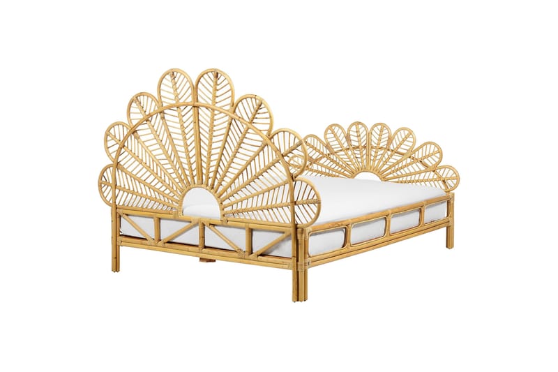 Lorentine Sengeramme 140x200 cm - Lyst træ - Møbler - Senge - Sengeramme & sengestel