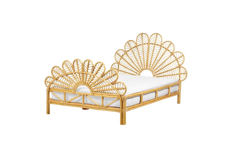 Lorentine Sengeramme 140x200 cm - Lyst træ - Møbler - Senge - Sengeramme & sengestel