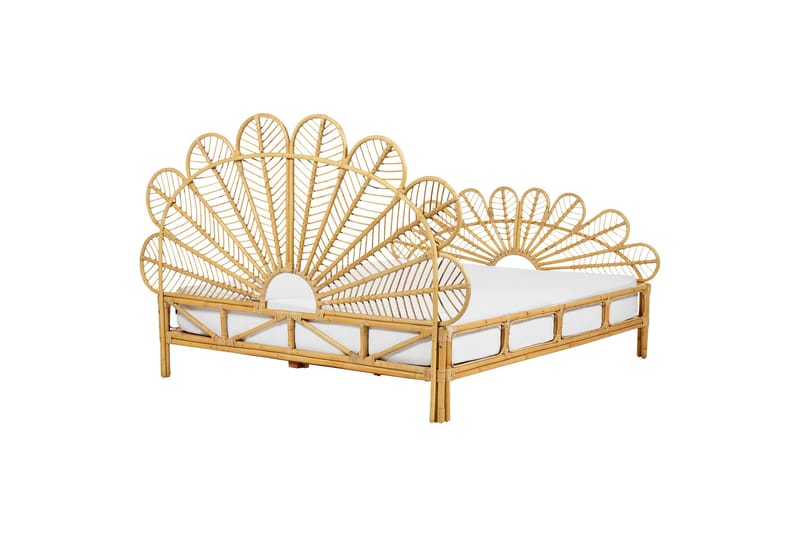 Lorentine Sengeramme 160x200 cm - Lyst træ - Møbler - Senge - Sengeramme & sengestel