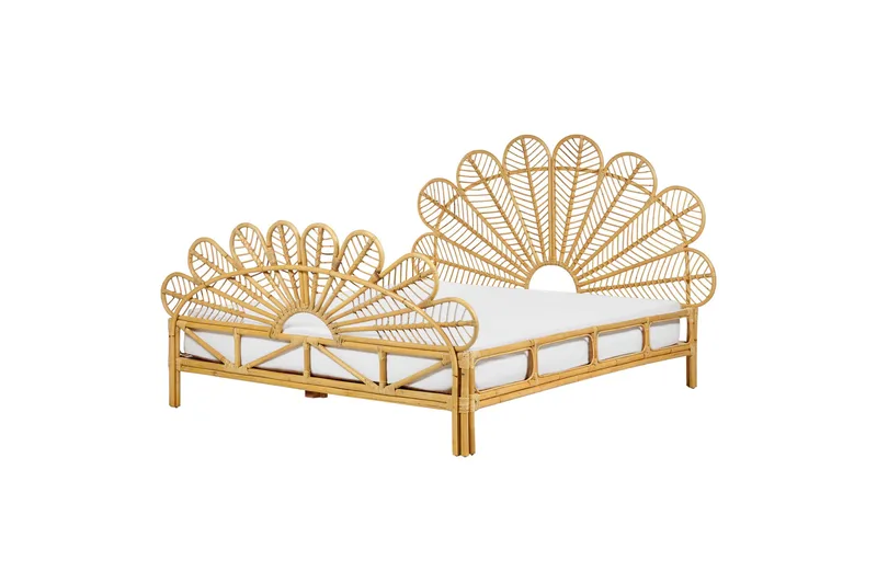 Lorentine Sengeramme 160x200 cm - Lyst træ - Møbler - Senge - Sengeramme & sengestel