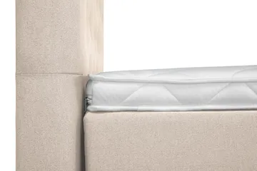 Lucky Komplet Sengepakke 120x200 Skum Diamant Sengegavl - Nakkepude Lille Beige - Møbler - Senge - Enkeltsenge