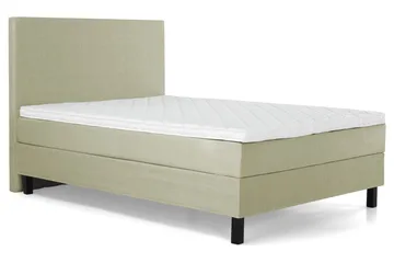 Lucky Komplet Sengepakke 120x200 Skum Glat Sengegavl - Grøn - Møbler - Senge - Enkeltsenge
