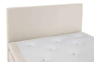 Lucky Komplet Sengepakke 120x200 Polyeter Glat Sengegavl - Beige - Møbler - Senge - Enkeltsenge