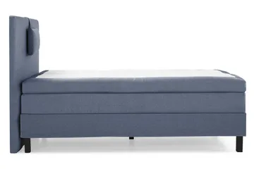 Lucky Komplet Sengepakke 120x200 Polyeter Glat Sengegavl - Nakkepude Lille Mørkeblå - Møbler - Senge - Komplet sengepakke