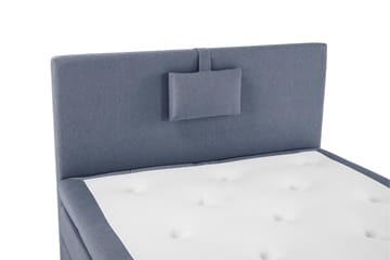 Lucky Komplet Sengepakke 120x200 Polyeter Glat Sengegavl - Nakkepude Lille Mørkeblå - Møbler - Senge - Komplet sengepakke