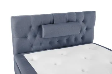 Lucky Komplet Sengepakke 120x200 Polyeter Diamant Sengegavl - Nakkepude Stor Mørkeblå - Møbler - Senge - Komplet sengepakke