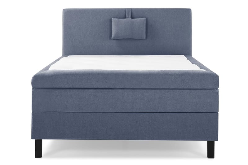 Lucky Komplet Sengepakke 120x200 Polyeter Glat Sengegavl - Nakkepude Lille Mørkeblå - Møbler - Senge - Komplet sengepakke