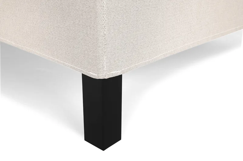 Lucky Komplet Sengepakke 120x200 Polyeter Diamant Sengegavl - Beige - Møbler - Senge - Enkeltsenge