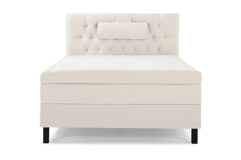Lucky Komplet Sengepakke 120x200 Polyeter Diamant Sengegavl - Nakkepude Stor Beige - Møbler - Senge - Enkeltsenge