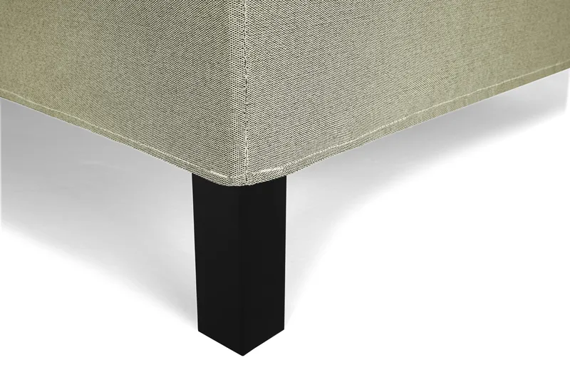 Lucky Komplet Sengepakke 140x200 Polyeter Glat Sengegavl - Nakkepude Lille Grøn - Møbler - Senge - Kontinentalsenge