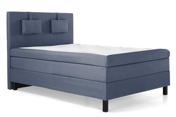 Lucky Komplet Sengepakke 140x200 Polyeter Glat Sengegavl - Nakkepude Lille Mørkeblå - Møbler - Senge - Komplet sengepakke