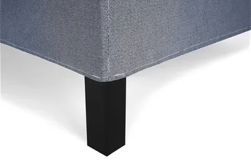 Lucky Komplet Sengepakke 140x200 Polyeter Glat Sengegavl - Nakkepude Lille Mørkeblå - Møbler - Senge - Komplet sengepakke