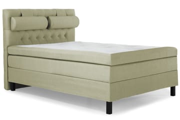 Lucky Komplet Sengepakke 140x200 Polyeter Diamant Sengegavl - Nakkepude Stor Grøn - Møbler - Senge - Kontinentalsenge