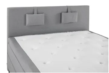 Lucky Komplet Sengepakke 160x200 Latex Glat Sengegavl - Nakkepude Lille Mellemgrå - Møbler - Senge - Komplet sengepakke
