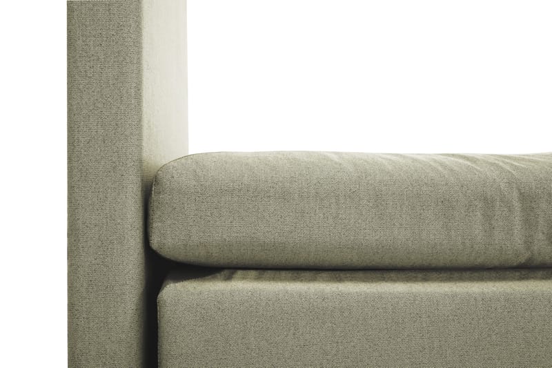 Lucky Komplet Sengepakke 160x200 Polyeter Glat Sengegavl - Nakkepude Stor Grøn - Møbler - Senge - Kontinentalsenge