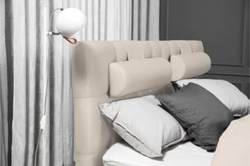 Lucky Komplet Sengepakke 180x200 cm Latex Diamant Sengegavl - Beige - Møbler - Senge - Komplet sengepakke