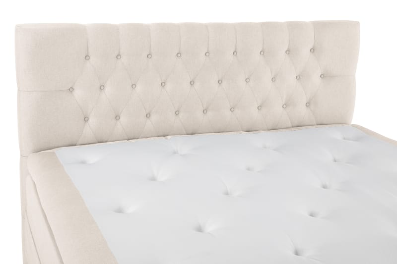 Lucky Komplet Sengepakke 180x200 cm Latex Diamant Sengegavl - Beige - Møbler - Senge - Komplet sengepakke