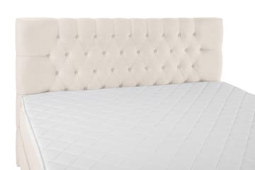 Lucky Komplet Sengepakke 180x200 cm Skum Diamant Sengegavl - Beige - Møbler - Senge - Komplet sengepakke