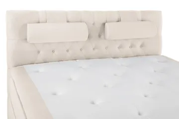 Lucky Komplet Sengepakke 180x200 Latex Diamant Sengegavl - Nakkepude Stor Beige - Møbler - Senge - Komplet sengepakke