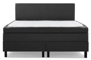 Glat Sengegavl 180 cm - Sort|Grå