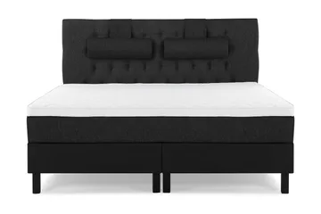 Sengegavl 180 cm - Sort|Grå|Pu
