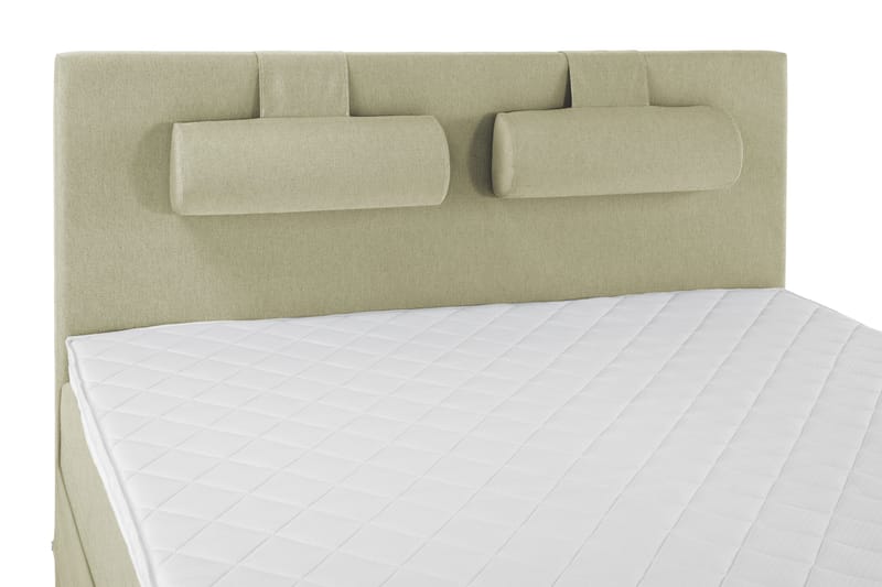 Lucky Komplet Sengepakke 180x200 Skum Glat Sengegavl - Nakkepude Stor Grøn - Møbler - Senge - Kontinentalsenge