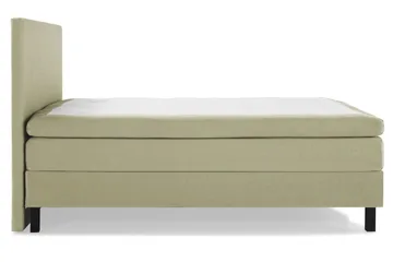 Lucky Komplet Sengepakke 180x200 Polyeter Glat Sengegavl - Grøn - Møbler - Senge - Kontinentalsenge