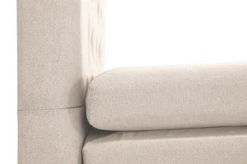 Lucky Komplet Sengesæt 140x200 cm med Sengegavl Fast - Beige - Møbler - Senge - Kontinentalsenge