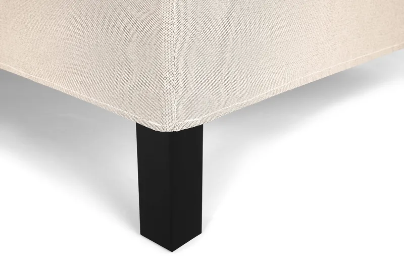 Lucky Komplet Sengesæt 160x200 cm Dobbeltseng med Sengegavl - Beige - Møbler - Senge - Kontinentalsenge