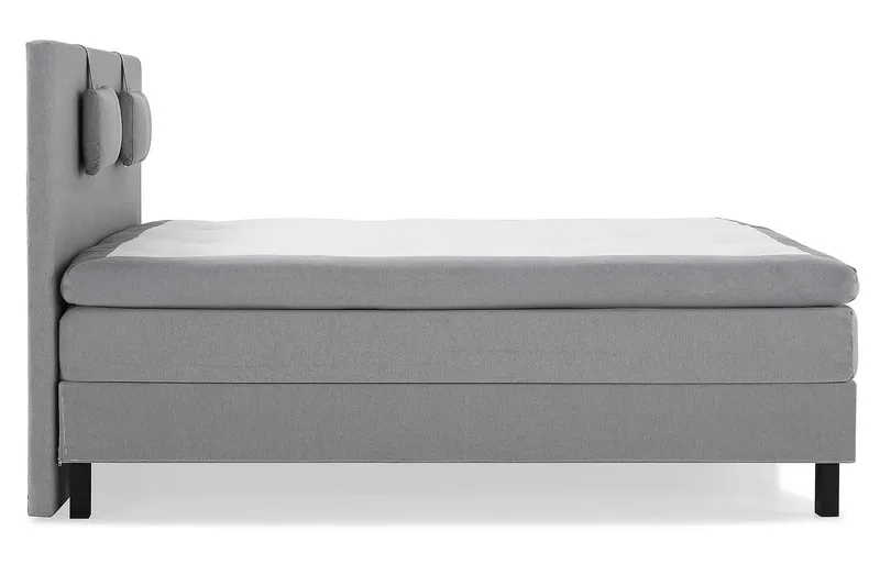 Lucky Kontinentalseng 150x200 Polyether - Mellangrå - Møbler - Senge - Komplet sengepakke