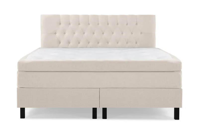 Lucky Kontinentalseng 160x200 cm Polyetherskum - Beige / Lys - Møbler - Senge - Kontinentalsenge