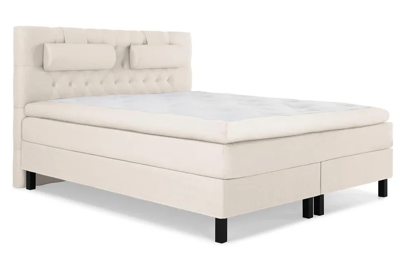 Lucky Kontinentalseng 160x200 Latexmadras - Beige - Møbler - Senge - Kontinentalsenge