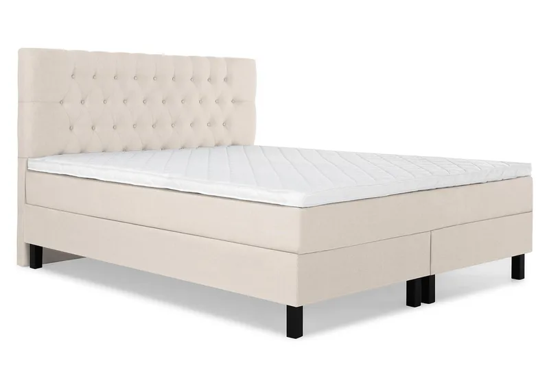 Lucky Kontinentalseng 160x200 Skum - Beige - Møbler - Senge - Kontinentalsenge