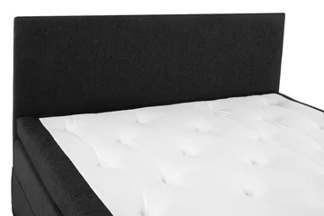 Lucky Kontinentalseng 180x200 Latex - Sort/Grå/PU - Møbler - Senge - Komplet sengepakke