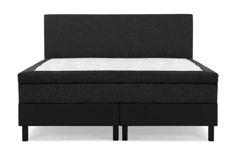 Lucky Kontinentalseng 180x200 Latex - Sort/Grå/PU - Møbler - Senge - Komplet sengepakke
