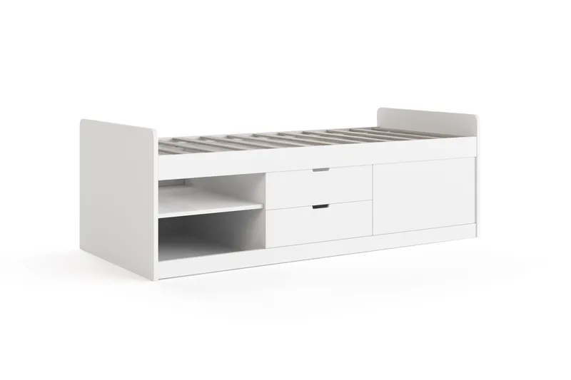 Lundvik Sängram 90x200 cm med förvaring Basic Home No middle mattress - Møbler - Senge - Sengeramme & sengestel