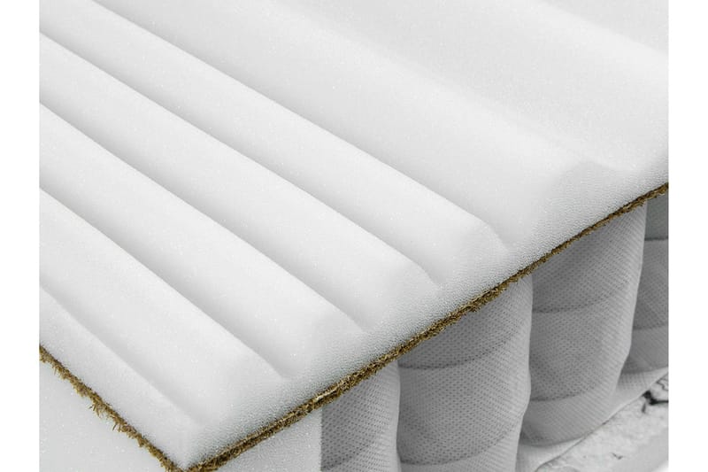 Algedi Springmadras 160x200 cm - Hvid - Møbler - Senge - Madrasser - Springmadras