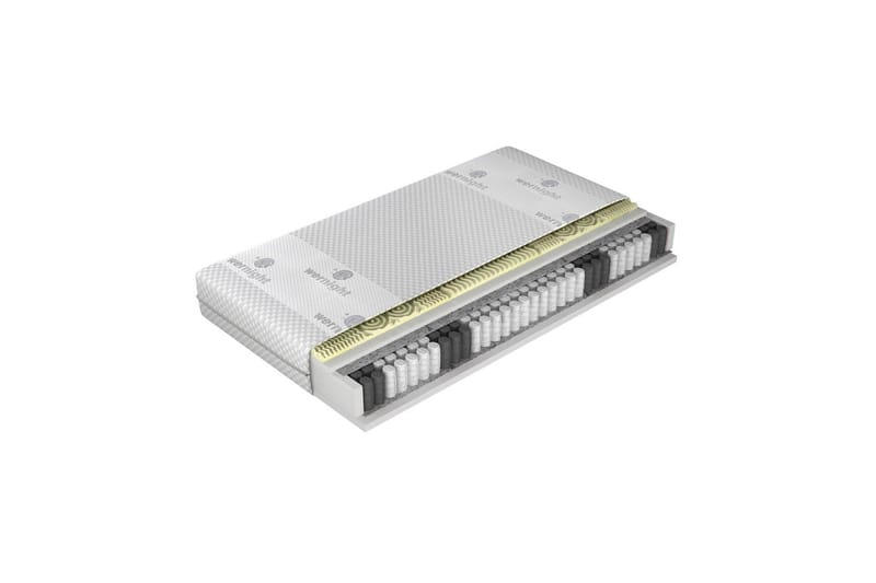 Bortan Fjedermadras 140x200 cm, Hvid