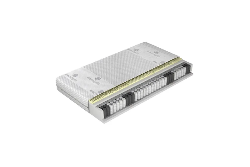 Bortan Fjedermadras 90x200 cm, Hvid