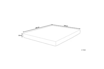 Crickmore skummadras 160x200 cm - Hvid - Møbler - Senge - Madrasser - Skummadras