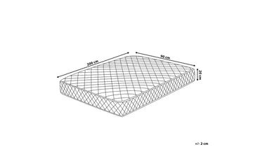 Duo Springmadras 90 | 200 cm - Hvid - Møbler - Senge - Madrasser - Springmadras