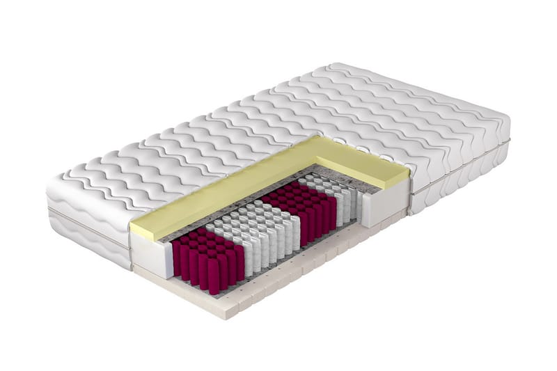 Earnest Fjedermadras 120x200 cm, Hvid