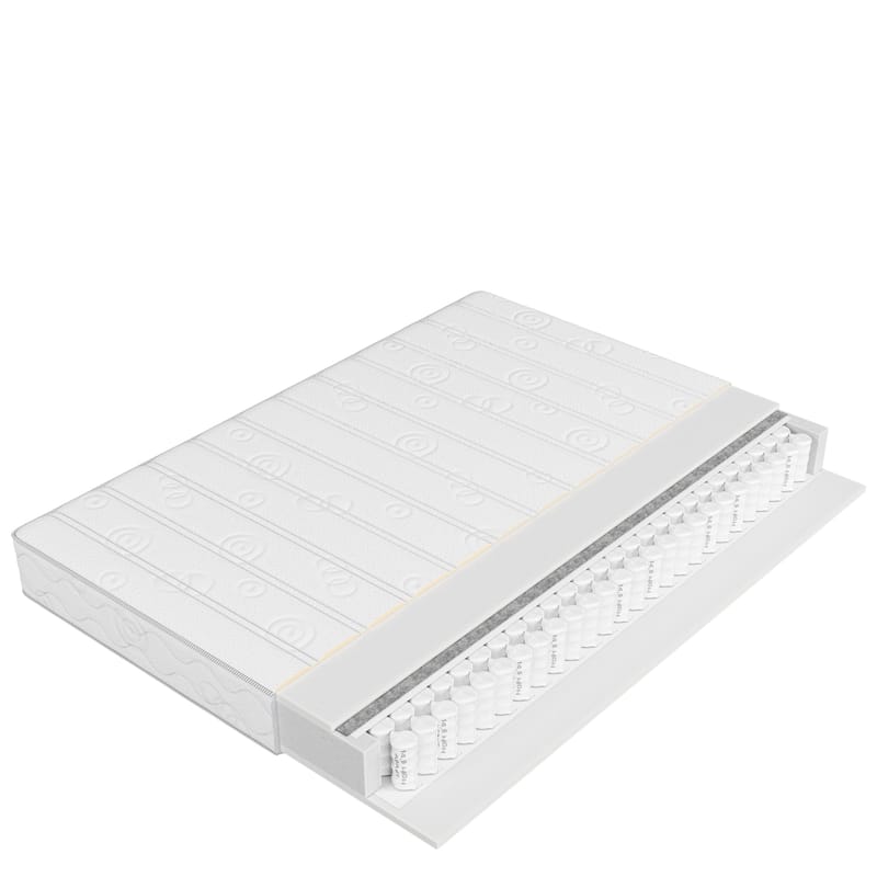 Edras Springmadras 180x200 cm, Hvid