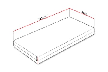 Efrain Fjærmadrass 80x200 cm - Hvid - Møbler - Senge - Madrasser - Springmadras