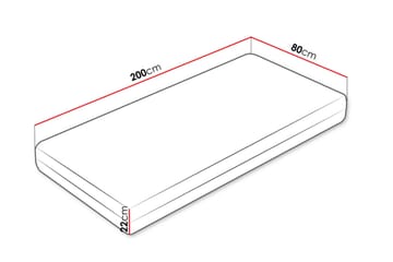 Florizel Fjærmadrass 80x200 cm - Hvid - Møbler - Senge - Madrasser - Springmadras